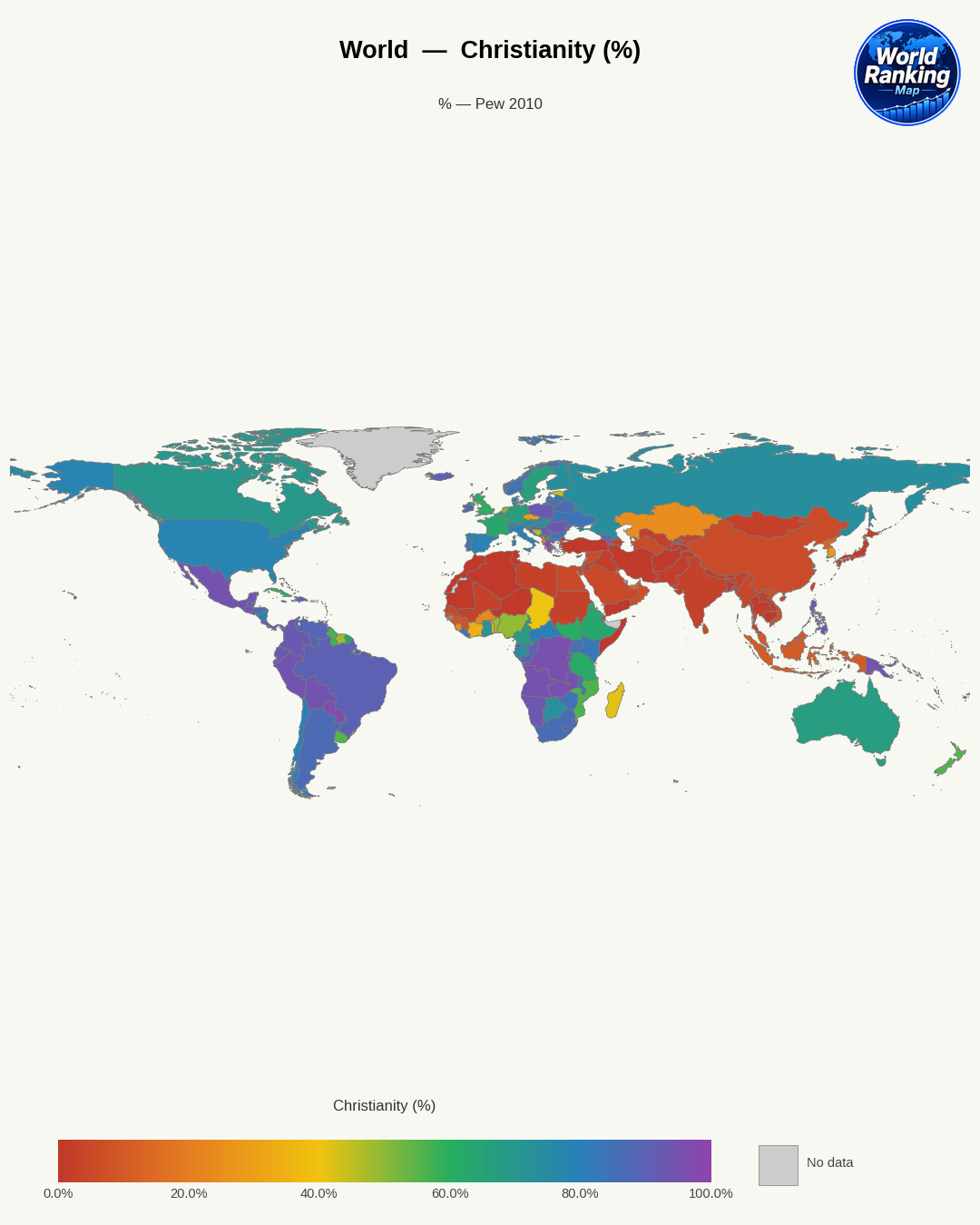Cristianismo world map
