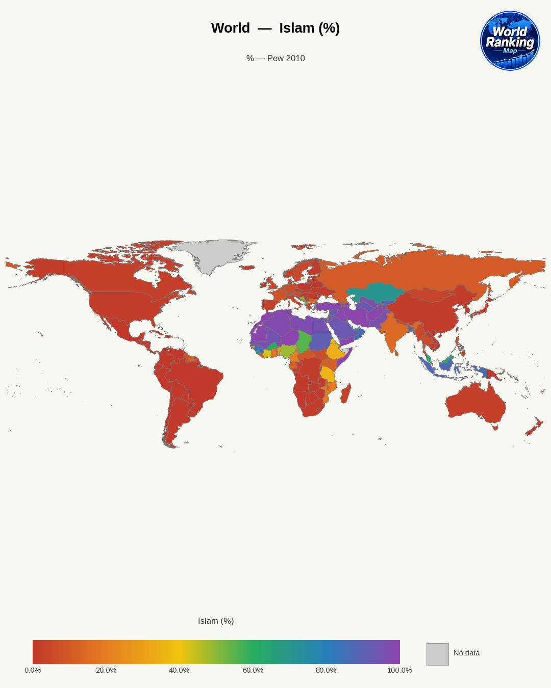 Islam world map